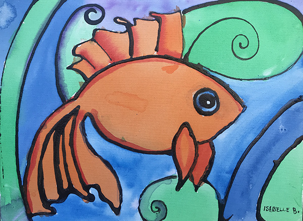 Peixinho - 30 x 40 - Tc Mista